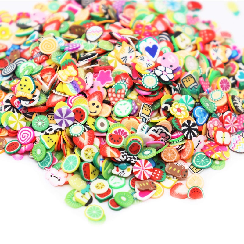 TCOTBE 2000 Pcs Fruit Polymer Slices,Fruit Slime Supplies Charms Acessories Add ins Clay DIY Nail Art,Charms Making Kit Decoration Arts Crafts - Image 3